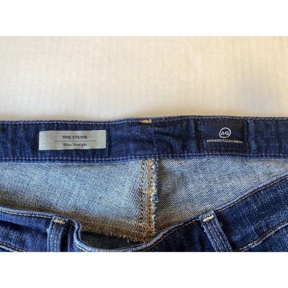 AG Adriano Goldschmied The Stevie Slim Straight Jeans Women's Sz 31R Made in USA - Picture 3 of 16